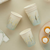 sage-green-baby-baby-shower-paper-party-cups-x-8|HBBS215|Luck and Luck| 1